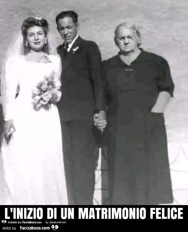 L'inizio di un matrimonio felice