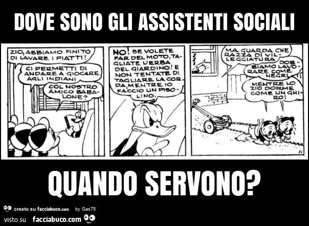 Dove sono gli assistenti sociali quando servono?