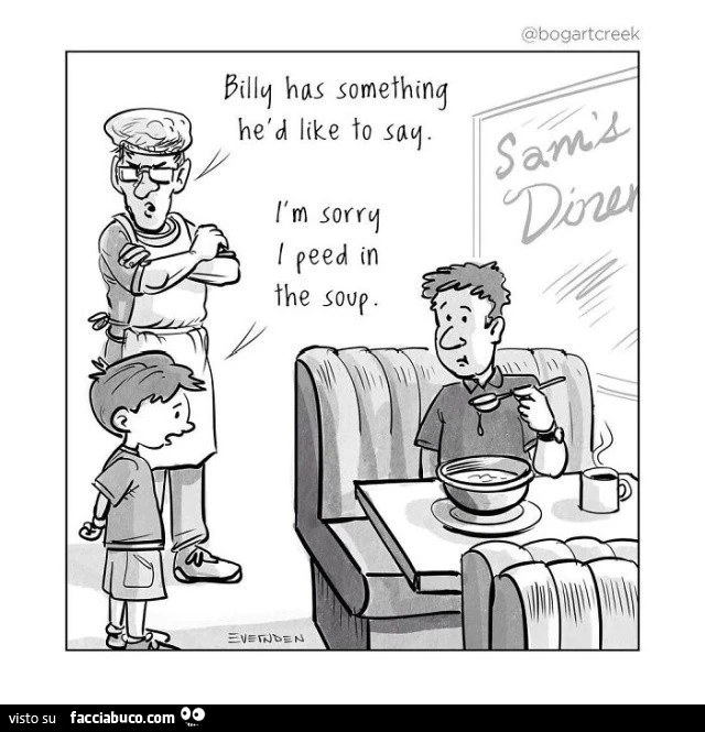 Billy has something he d like to say