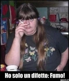 Ho solo un difetto fumo