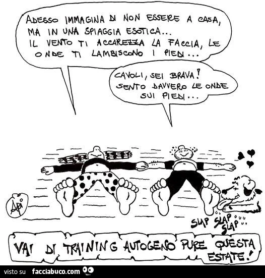 Adesso immagina di non essere a casa ma in una spiaggia esotica