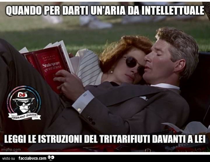 Quando per darti un un'aria da intellettuale leggi le istruzioni