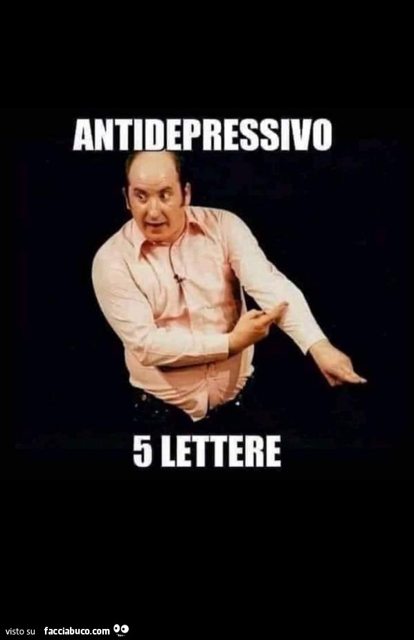 Antidepressivo 5 lettere