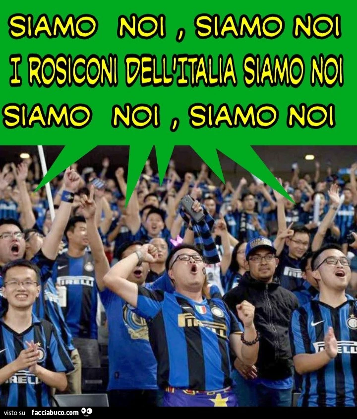 Siamo noi siamo noi i rosiconi dell'Italia siamo noi