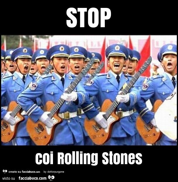 Stop coi rolling stones