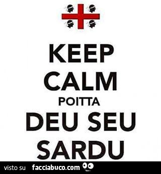 Keep calm poitta deu seu sardu
