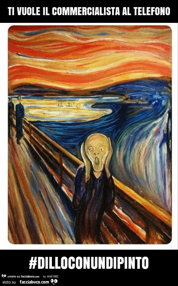 Ti vuole il commercialista al telefono #dilloconundipinto