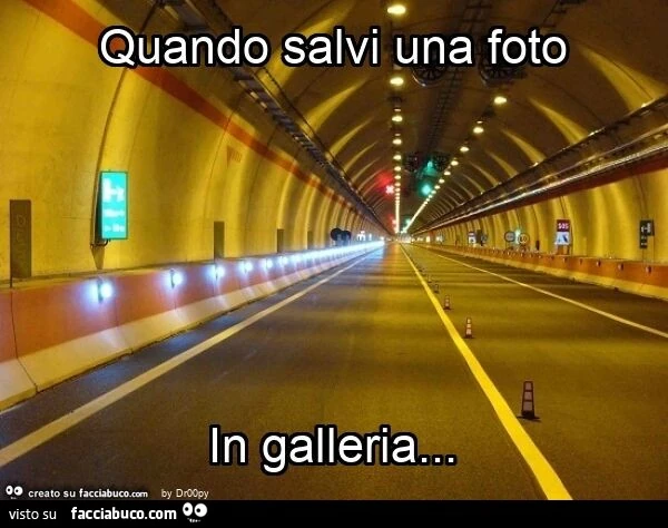 Quando salvi una foto in galleria