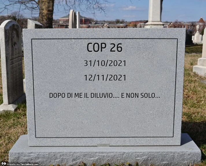 Cop 26. Dopo di me il diluvio&hellip; e non solo