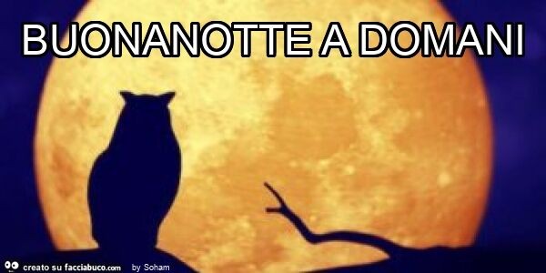 Buonanotte a domani