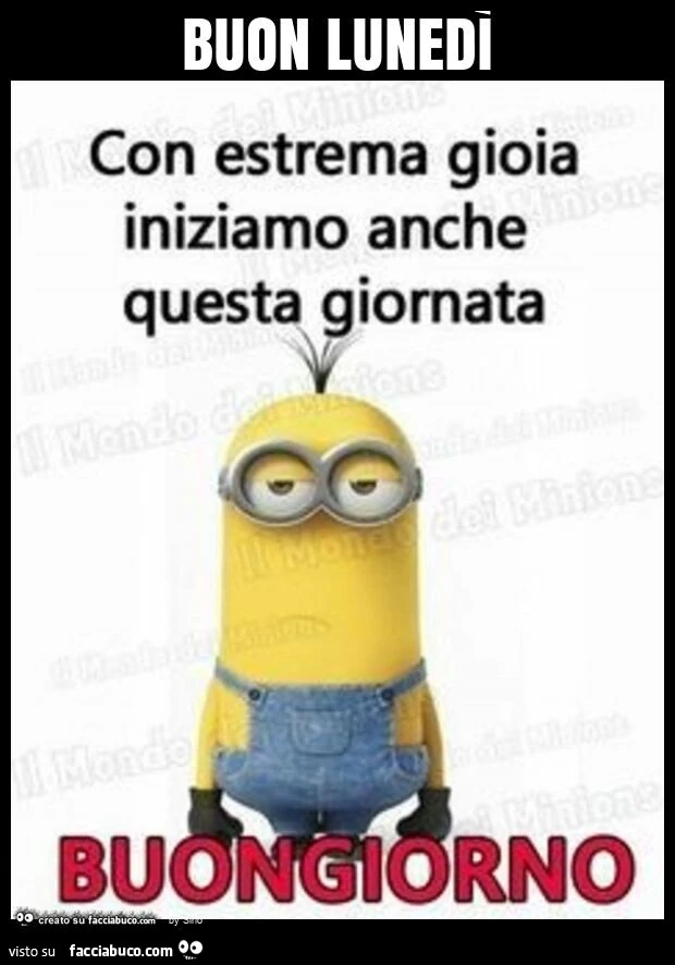 Buon lunedì