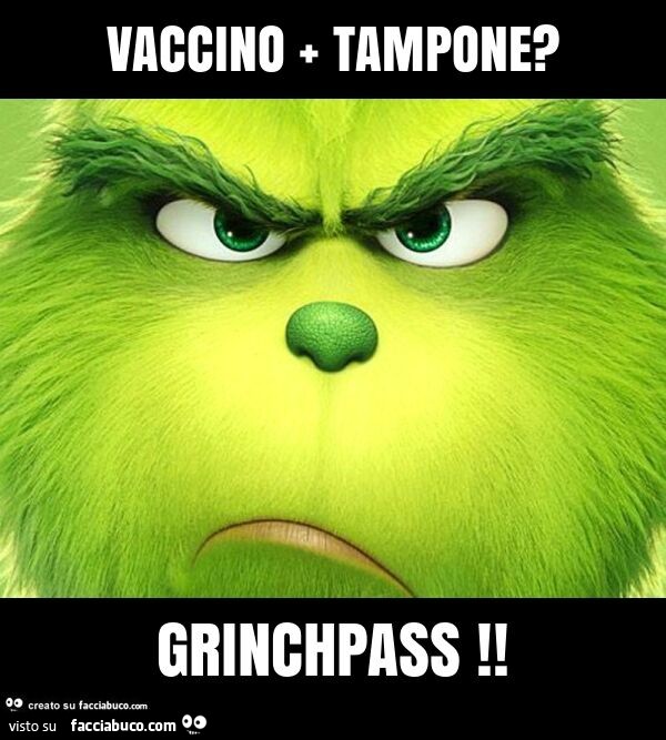 Vaccino + tampone? Grinchpass