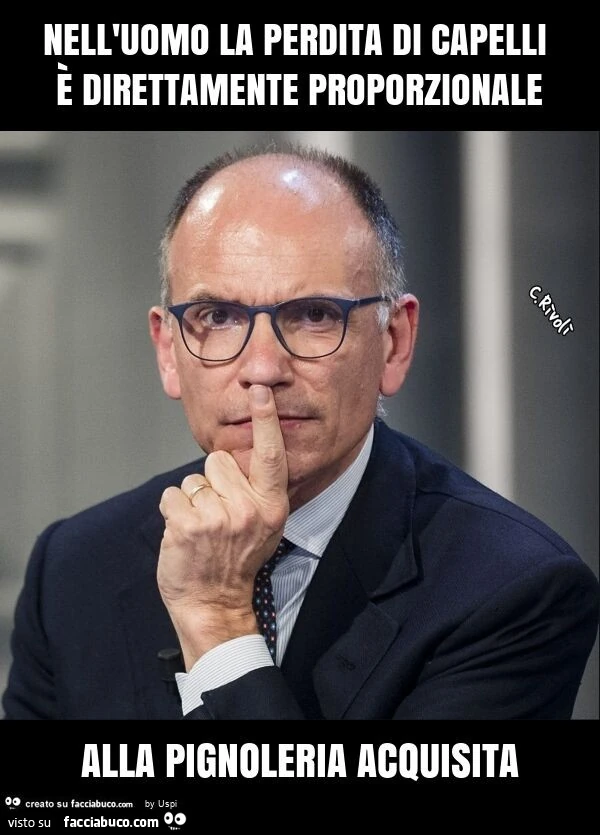 Nell'uomo la perdita di capelli è direttamente proporzionale alla pignoleria acquisita