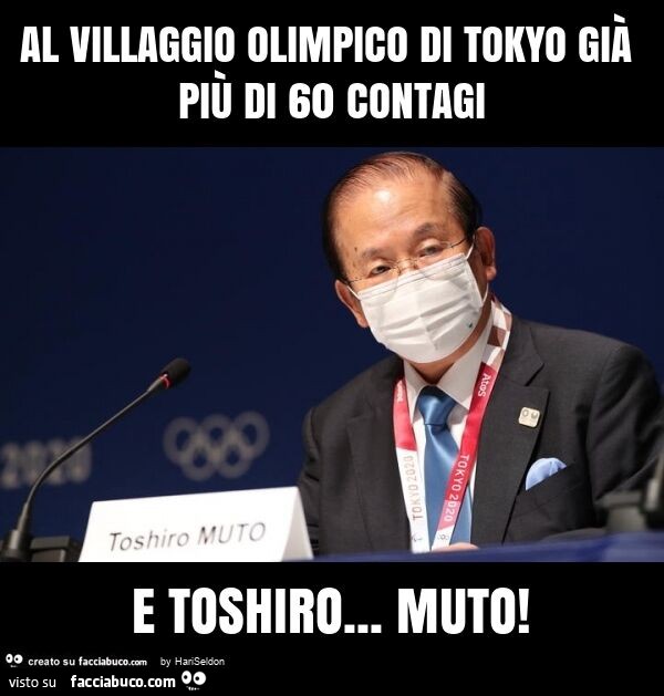 Al villaggio olimpico di tokyo già più di 60 contagi e toshiro… muto