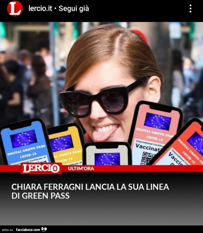 Chiara Ferragni lancia la sua linea di Green Pass
