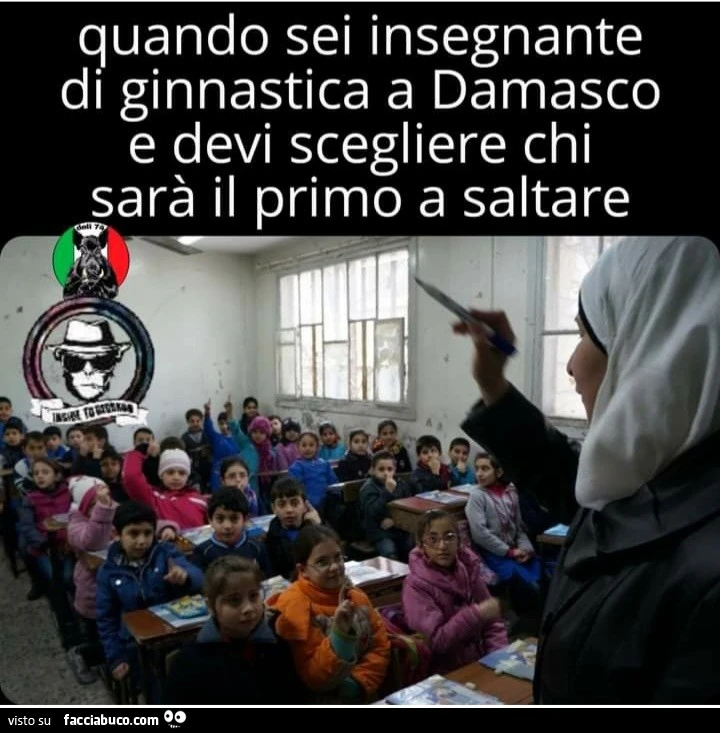 Quando sei un insegnante di ginnastica a Damasco e devi scegliere