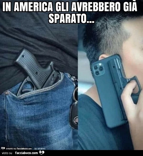 In america gli avrebbero già sparato