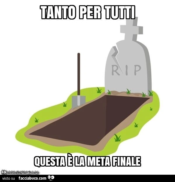 Tanto per tutti questa è la meta finale