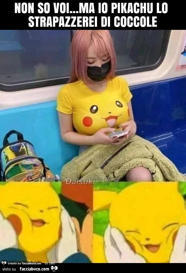 Non so voi&hellip; ma io pikachu lo strapazzerei di coccole