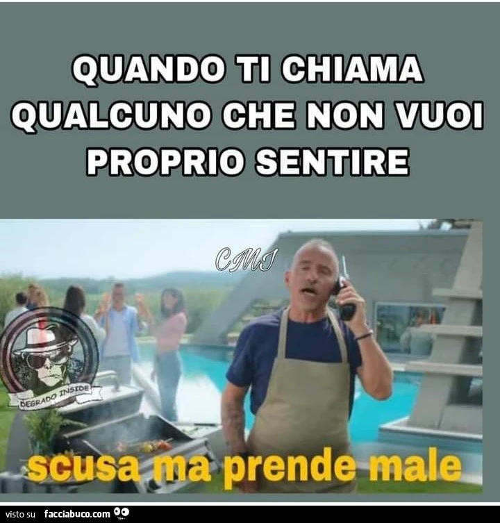 Quando ti chiama qualcuno che non vuoi proprio sentire