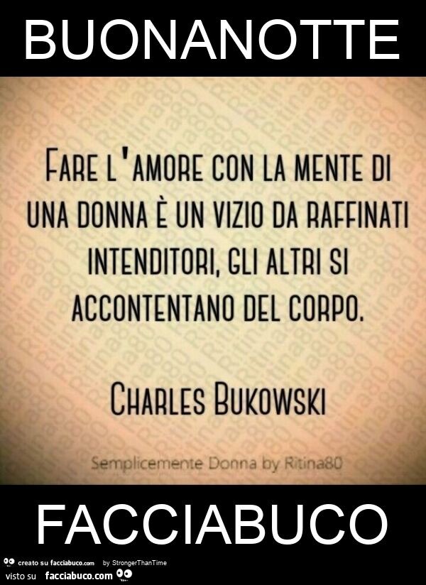 Buonanotte facciabuco