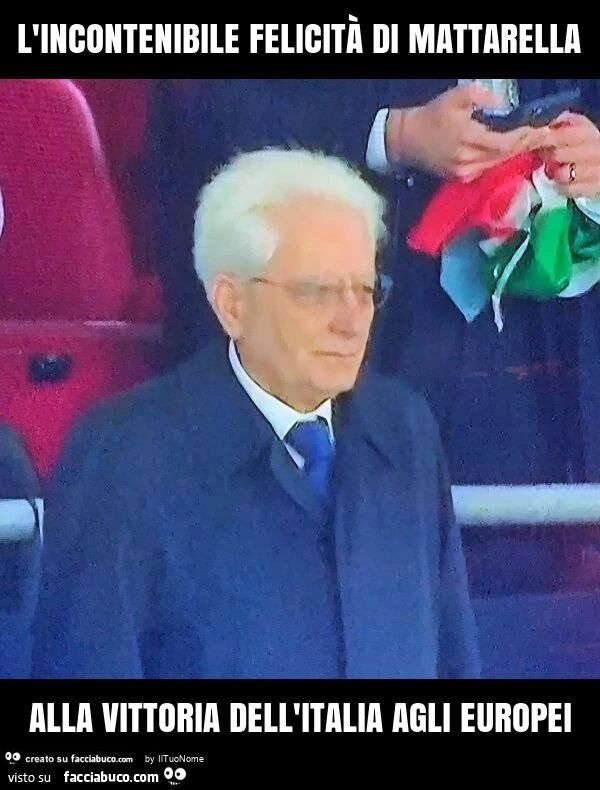 L'incontenibile felicità di mattarella alla vittoria dell'italia agli europei