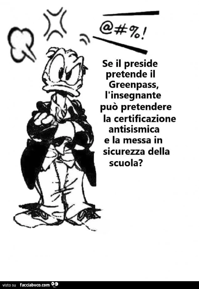 Se il preside pretende il greenpass, l'insegnante può pretendere la certificazione antisismica e la messa in sicurezza della scuola?