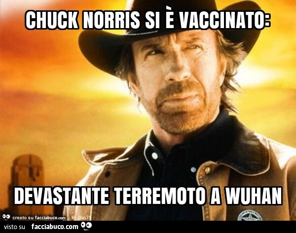 Chuck norris si è vaccinato: devastante terremoto a wuhan