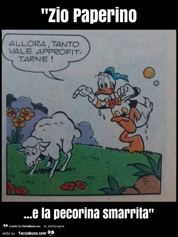"zio paperino&hellip; e la pecorina smarrita"
