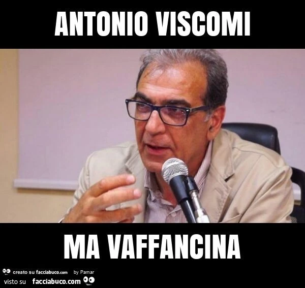 Antonio viscomi ma vaffancina