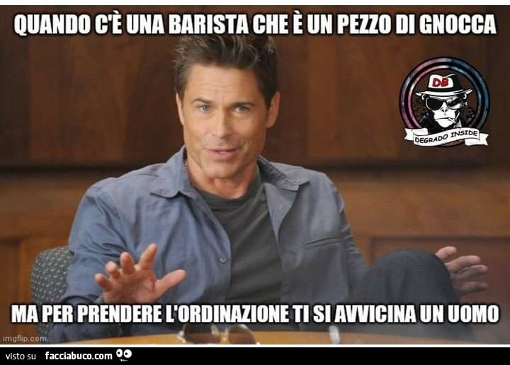 Quando c'è una barista che è un pezzo di gnocca