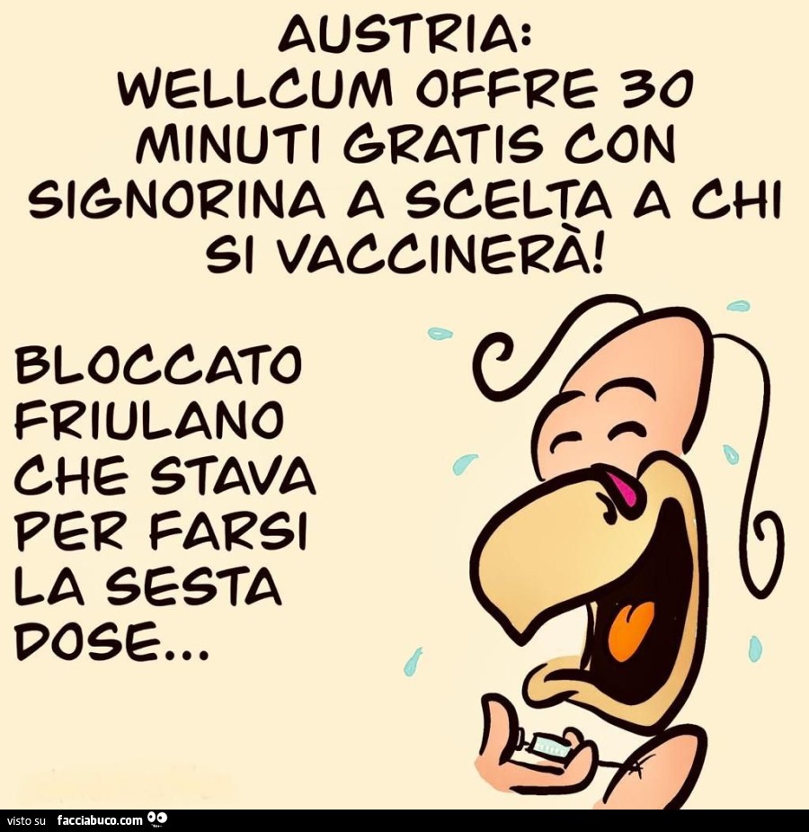 Persuasione alternativa ? Buongiorno bella gente… vaccata pubblicata da  Inzupperman - Facciabuco.com