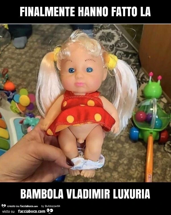 Finalmente hanno fatto la bambola vladimir luxuria