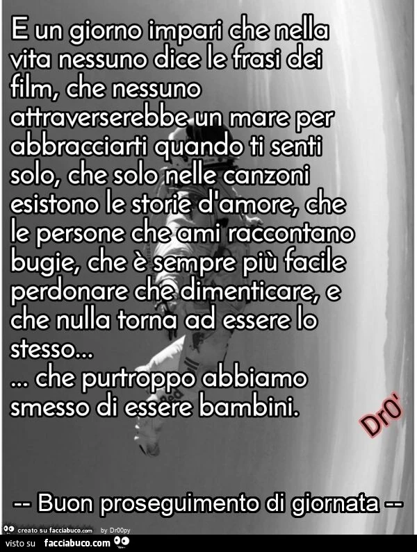 Buon proseguimento di giornata
