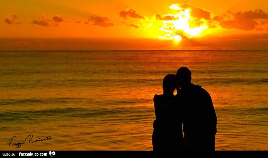 Coppia al tramonto