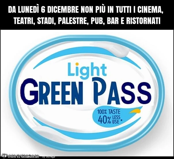 Green Pass light leggero come il Philadelphia