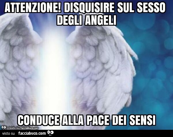 Il sesso degli angeli