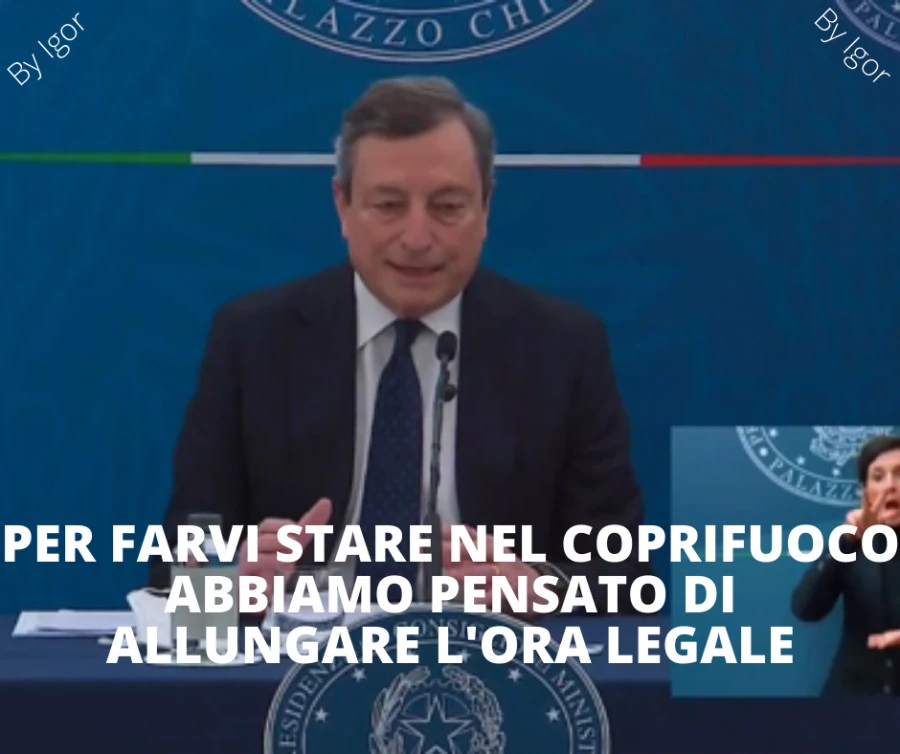 Draghi e il coprifuoco