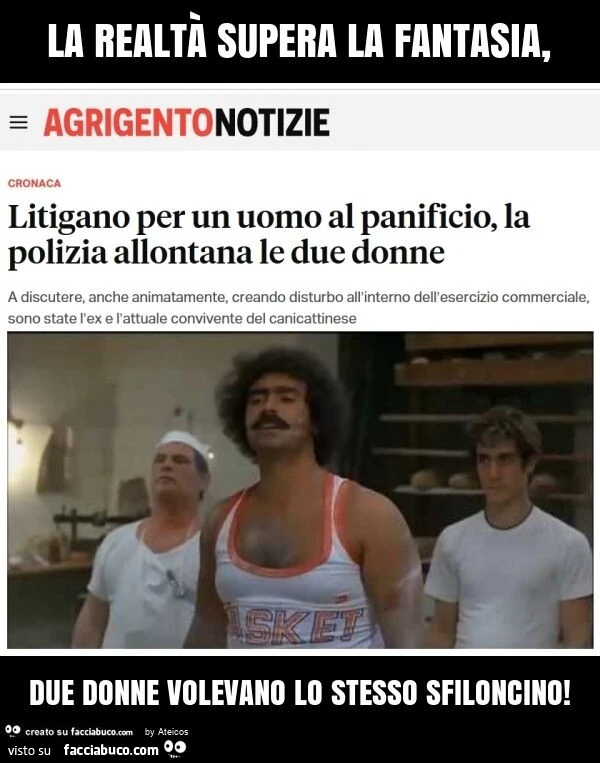 La realtร supera la fantasia, due donne volevano lo stesso sfiloncino