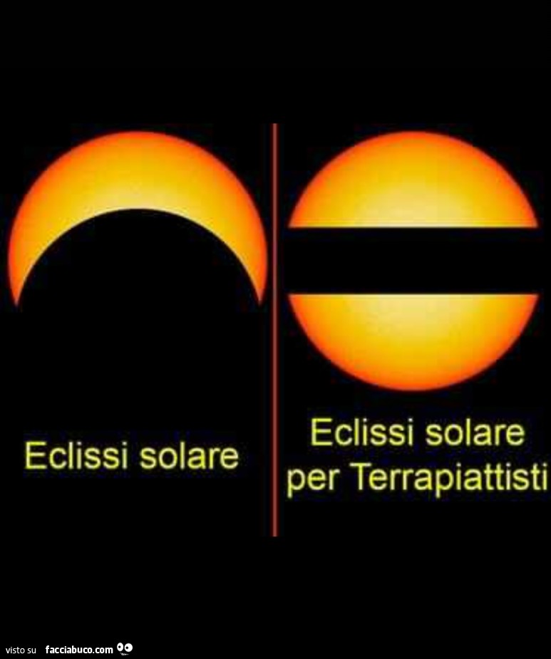 Eclissi solare eclissi solare per terrapiattisti