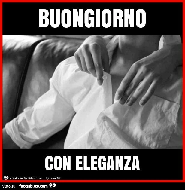 Buongiorno con eleganza