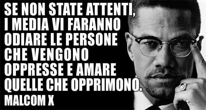Malcolm X attenti ai media
