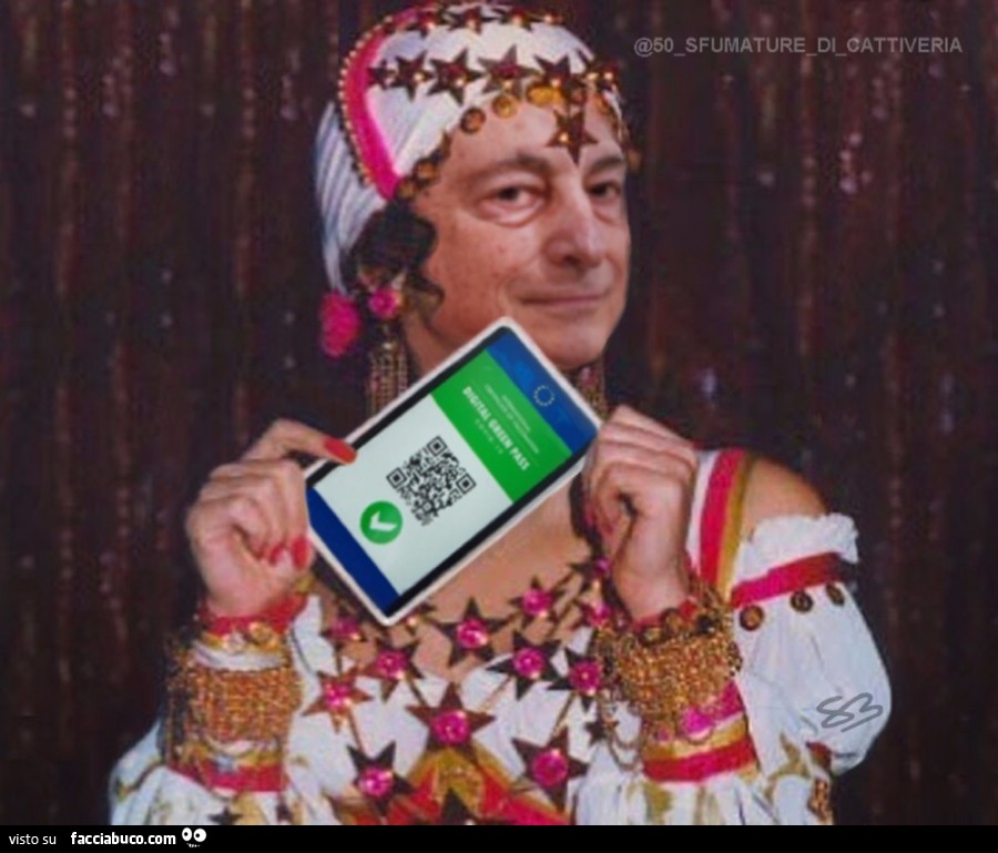 Mario Draghi Green Pass Zingara