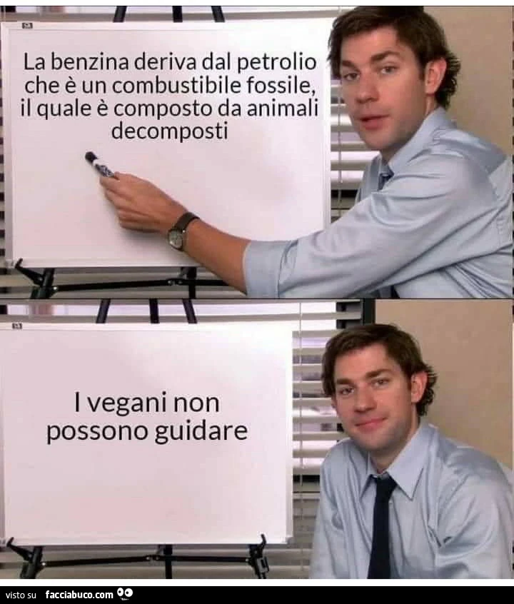 La benzina deriva dal petrolio che è un combustibile fossile