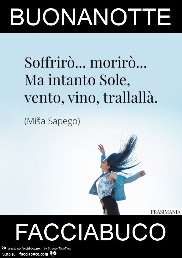 Buonanotte facciabuco